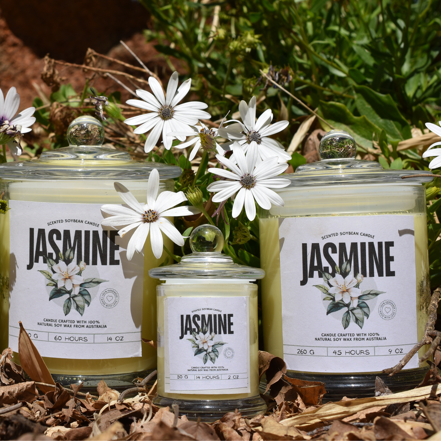๐ธ Jasmine Scented Soy Wax Candle