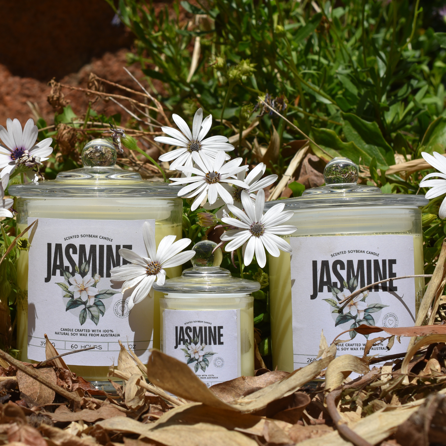 ๐ธ Jasmine Scented Soy Wax Candle