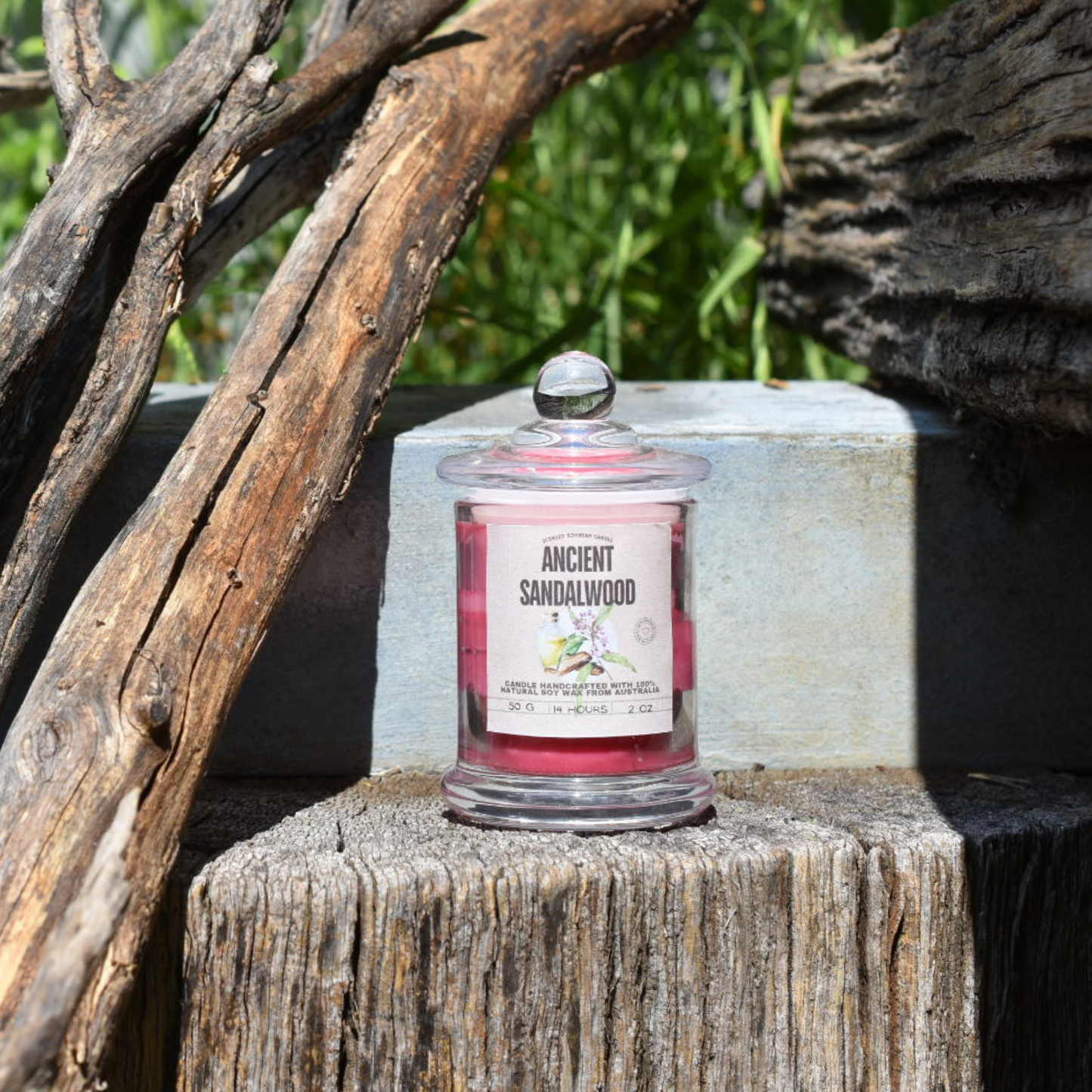 🌳 Sandalwood Soy Wax Candle