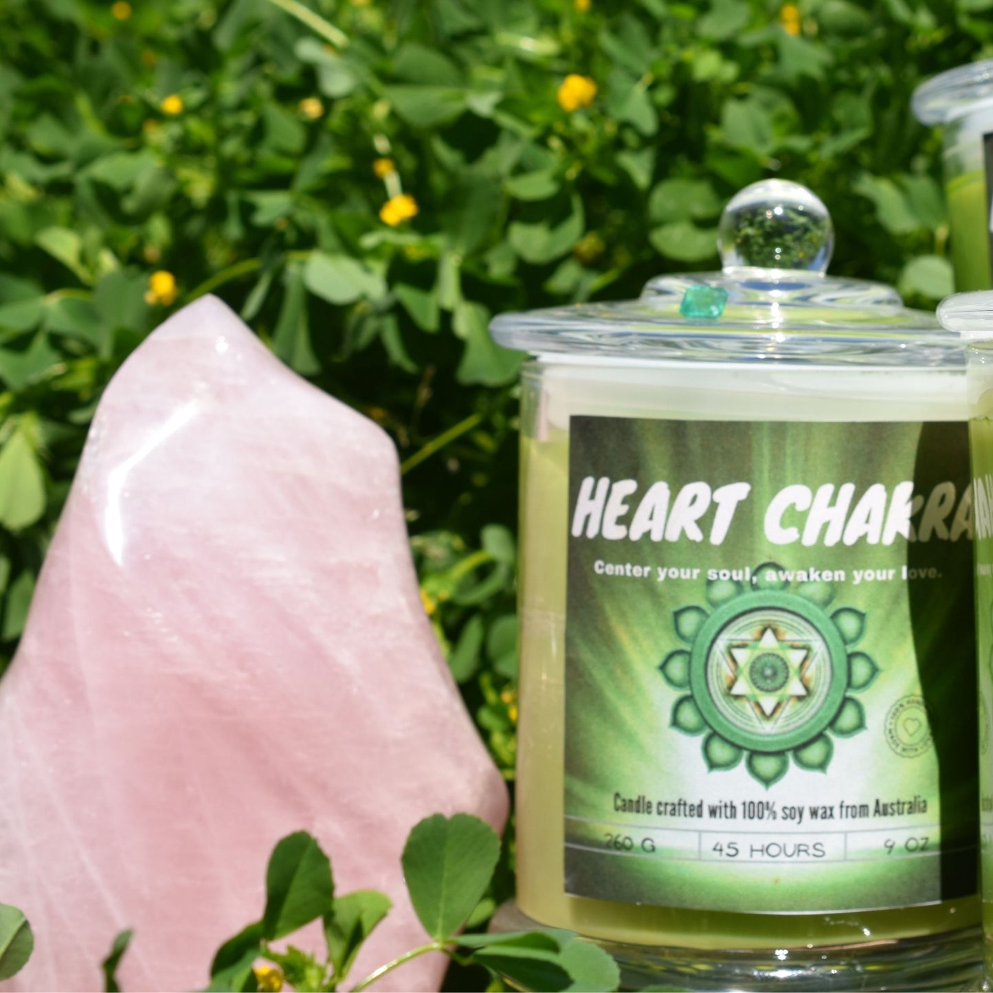 💚 Heart Chakra Candle – Open Heart