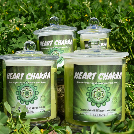 💚 Heart Chakra Candle – Open Heart