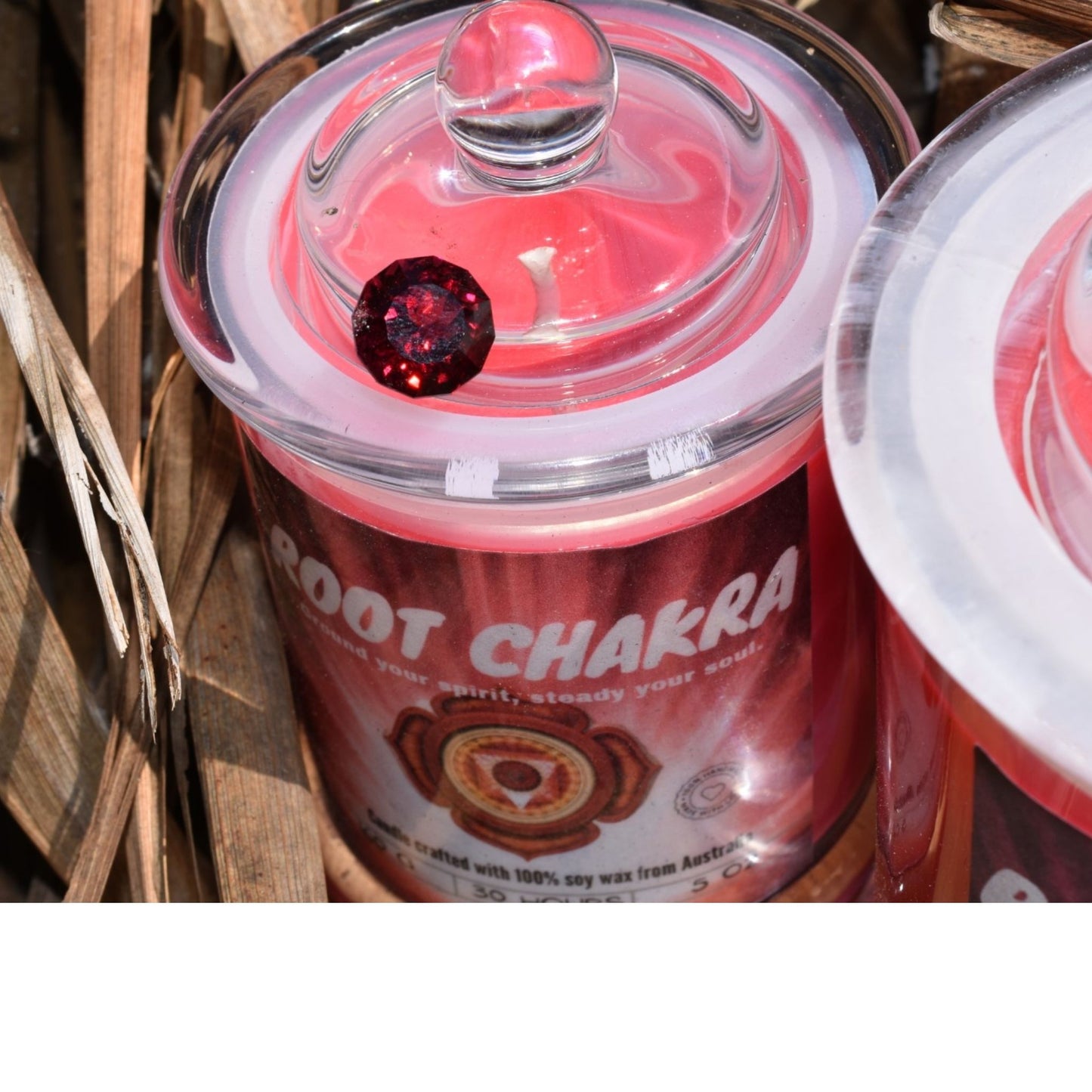 ❤️ Root Chakra Candle – Grounded Energy