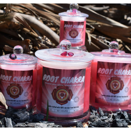 ❤️ Root Chakra Candle – Grounded Energy