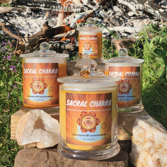 🧡 Sacral Chakra Candle – Creative Flow