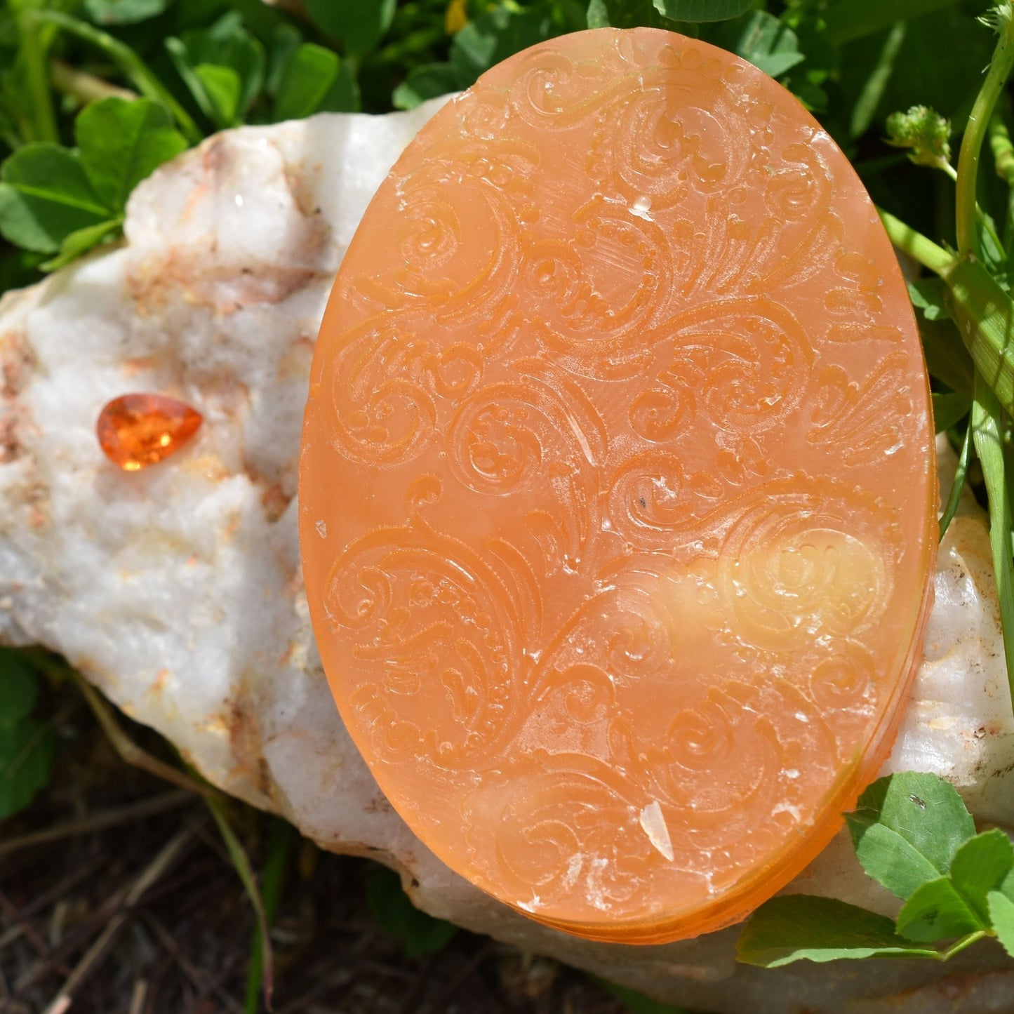 π§‘ Orange Blossom & Honey Soap β Bright & Uplifting
