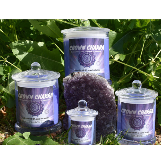 🤍 Crown Chakra Candle – Divine Connection