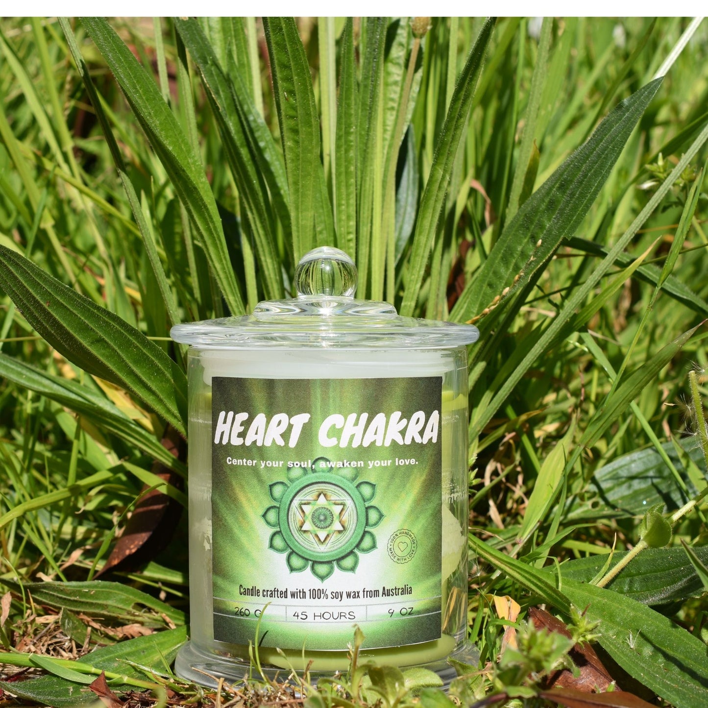 💚 Heart Chakra Candle – Open Heart