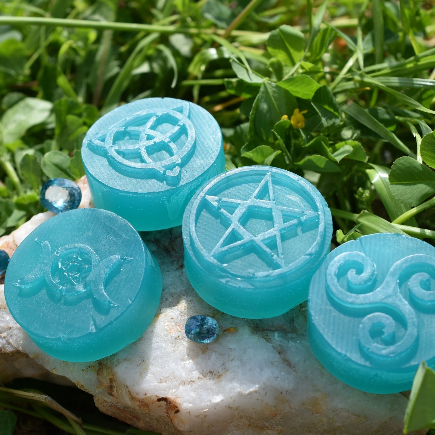 π Floral Blue Soap β Cool & Calming