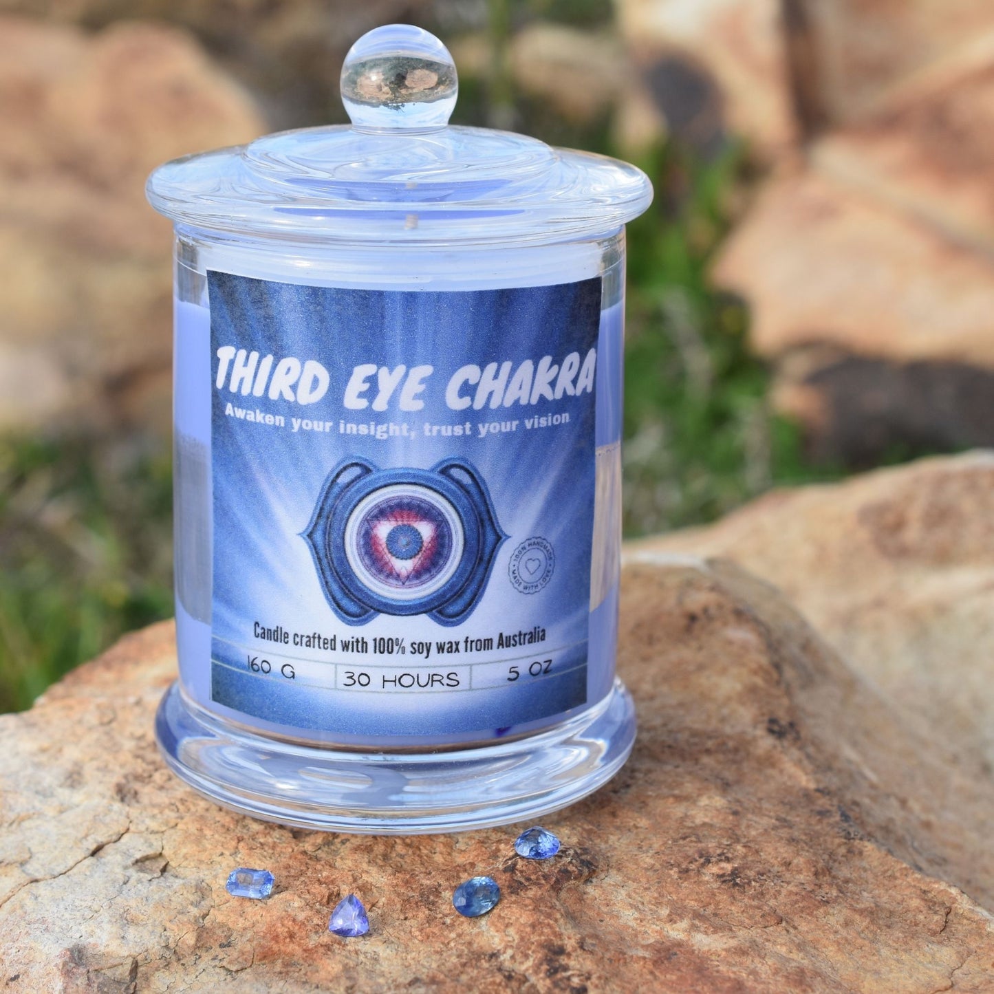 💜 Third Eye Chakra Candle – Inner Vision