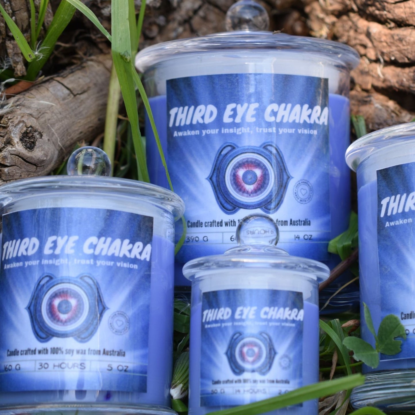 💜 Third Eye Chakra Candle – Inner Vision