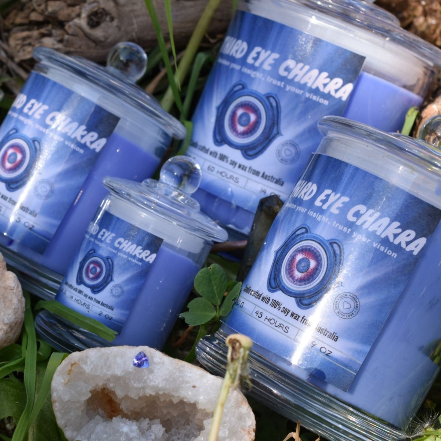 💜 Third Eye Chakra Candle – Inner Vision