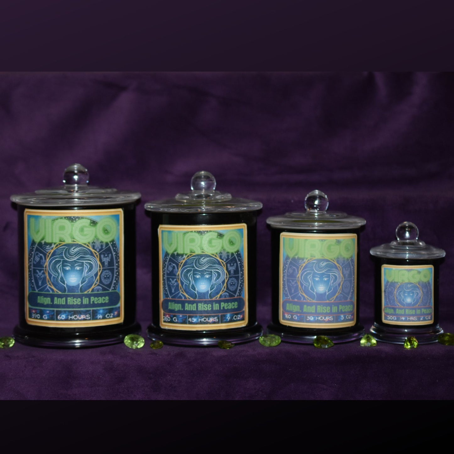 ♍ Virgo Zodiac Candle – Blue Sage & Eucalyptus