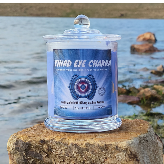 💜 Third Eye Chakra Candle – Inner Vision