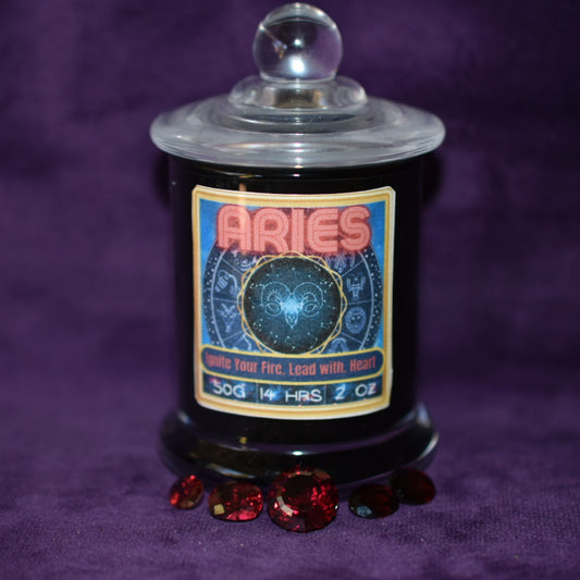♈ Aries Zodiac Candle – Lemon Eucalyptus