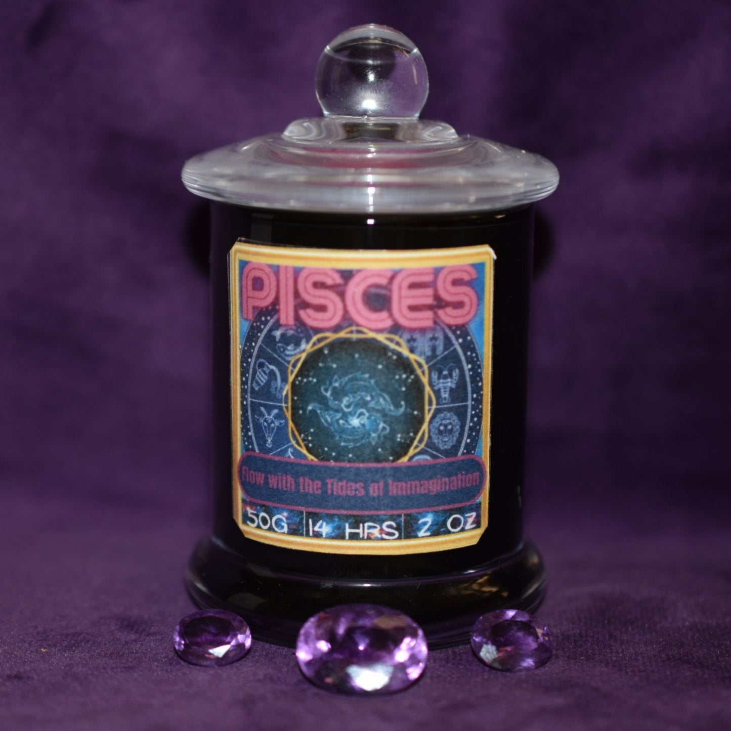 ♓ Pisces Zodiac Candle - Wild Jasmine