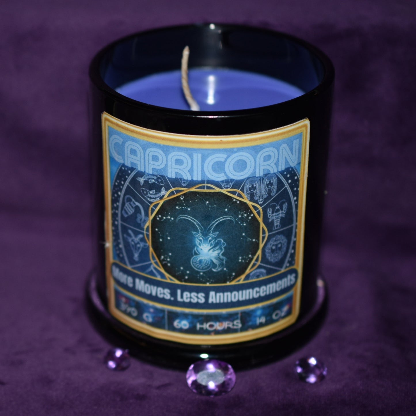 ♑ Capricorn Zodiac Candle - Frankincense & Myrrh