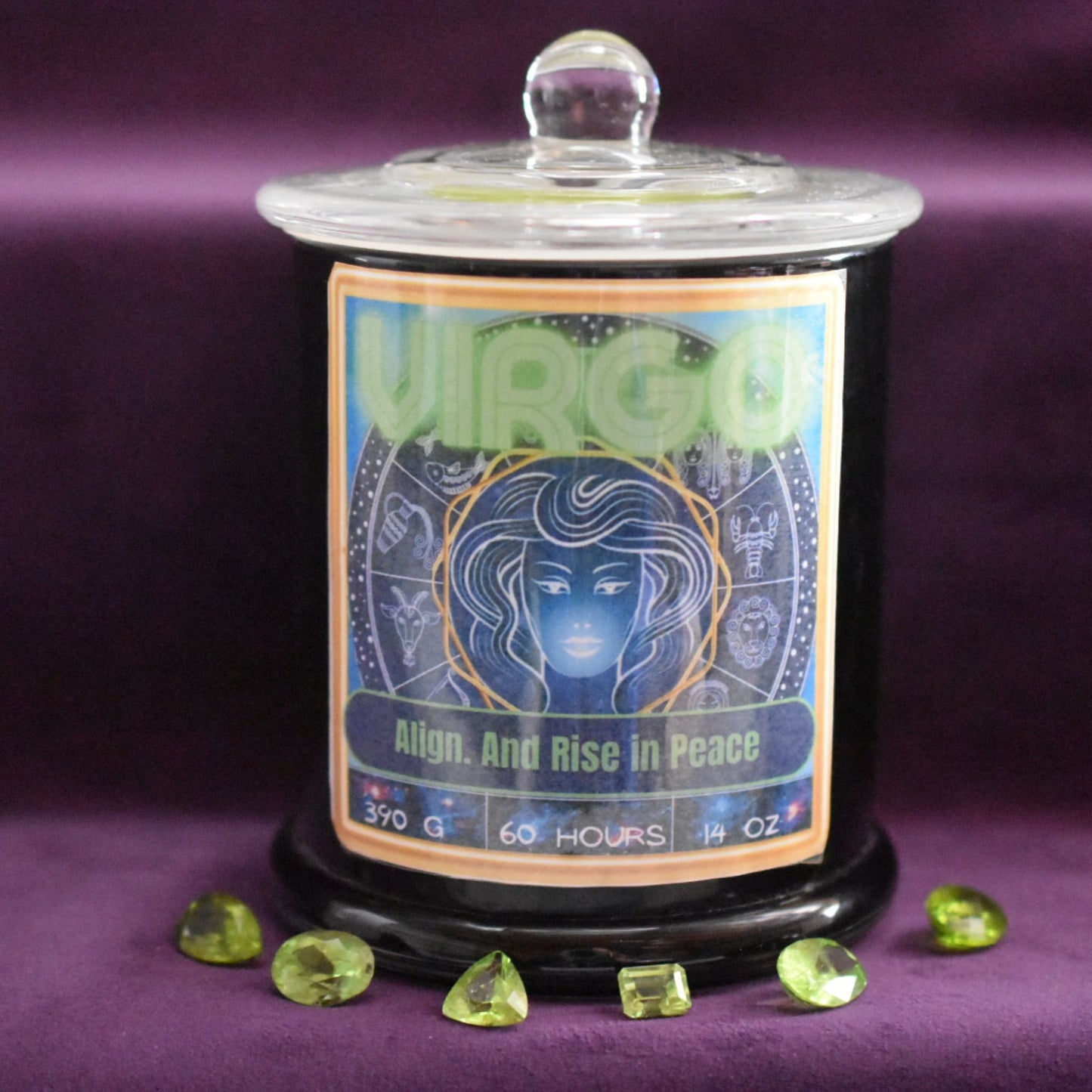 ♍ Virgo Zodiac Candle – Blue Sage & Eucalyptus