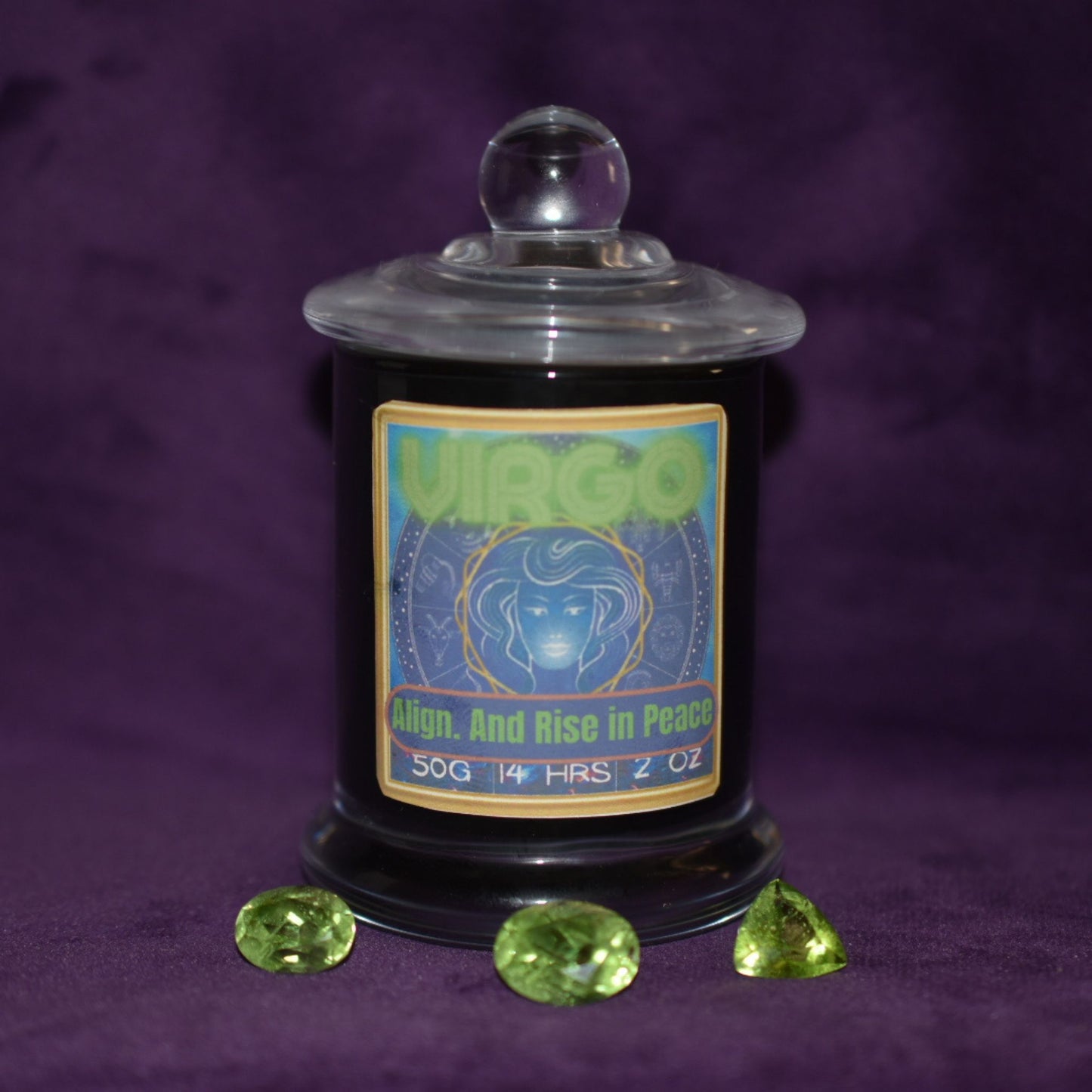 ♍ Virgo Zodiac Candle – Blue Sage & Eucalyptus