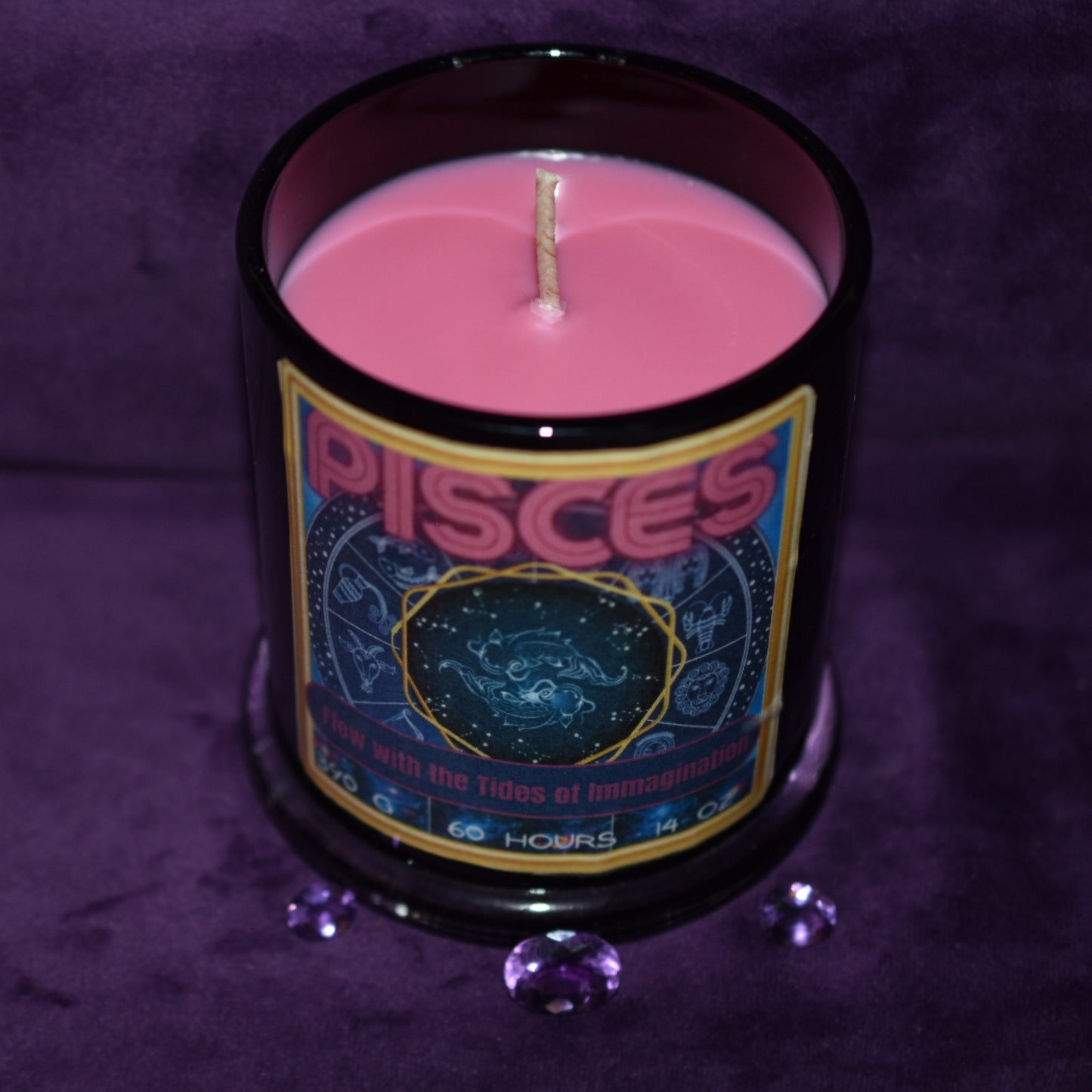 ♓ Pisces Zodiac Candle - Wild Jasmine