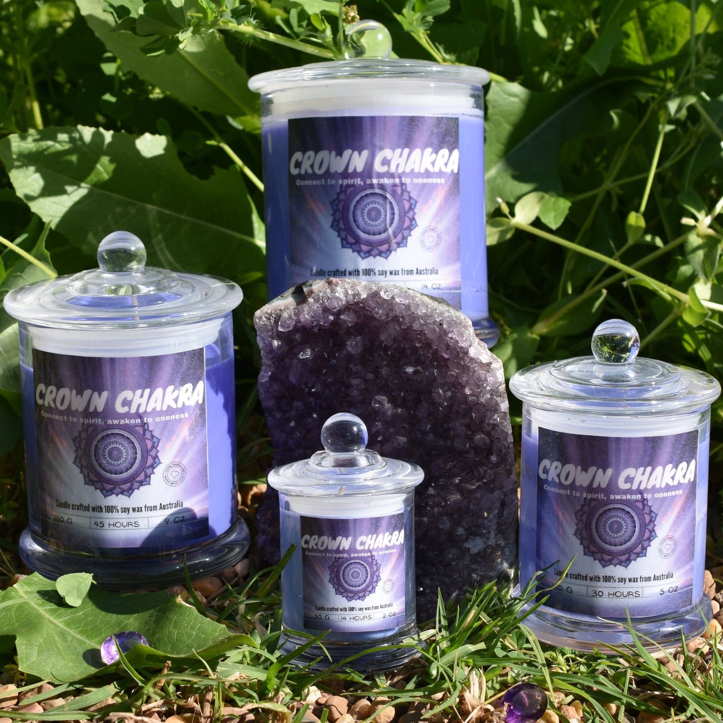 🤍 Crown Chakra Candle – Divine Connection