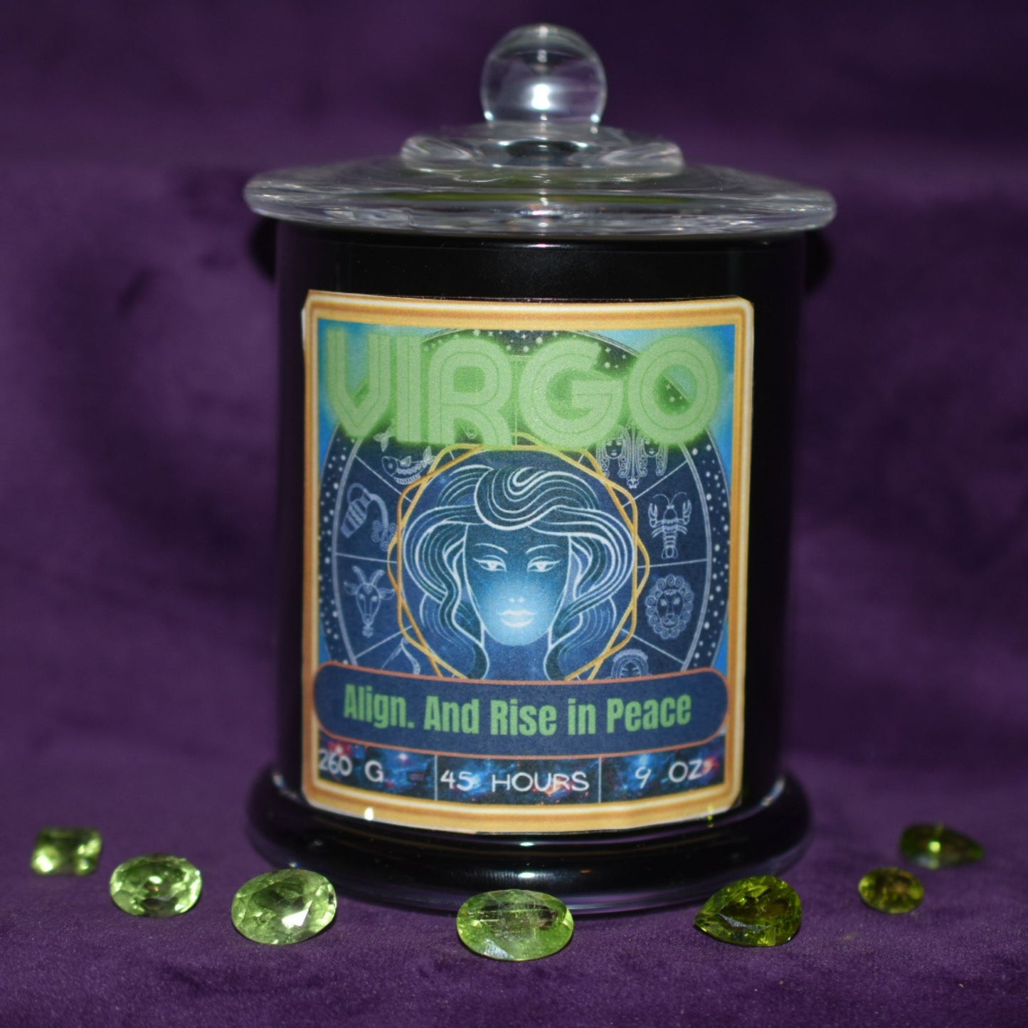 ♍ Virgo Zodiac Candle – Blue Sage & Eucalyptus