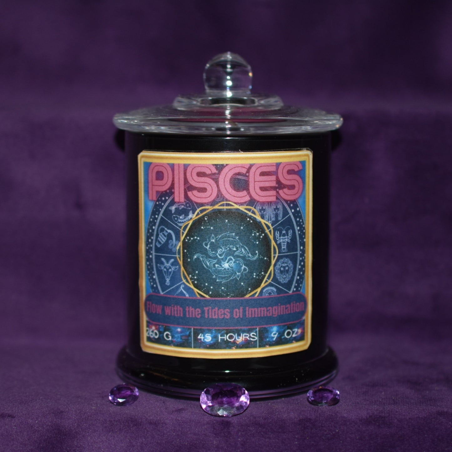 ♓ Pisces Zodiac Candle - Wild Jasmine