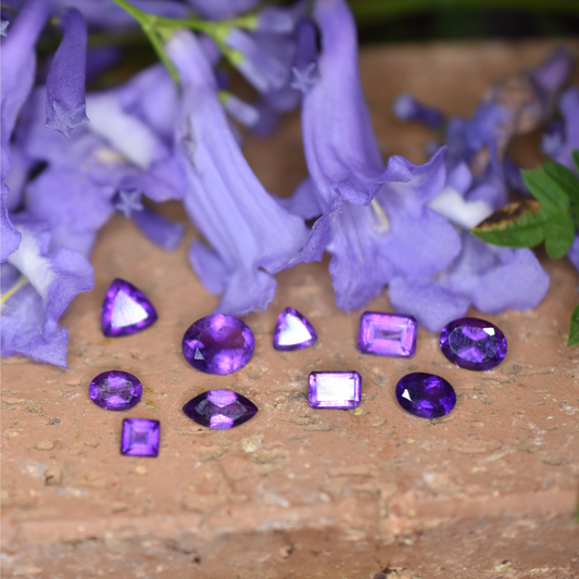 Amethyst Gemstone – 100% Natural Untreated - Calibrated Sizes