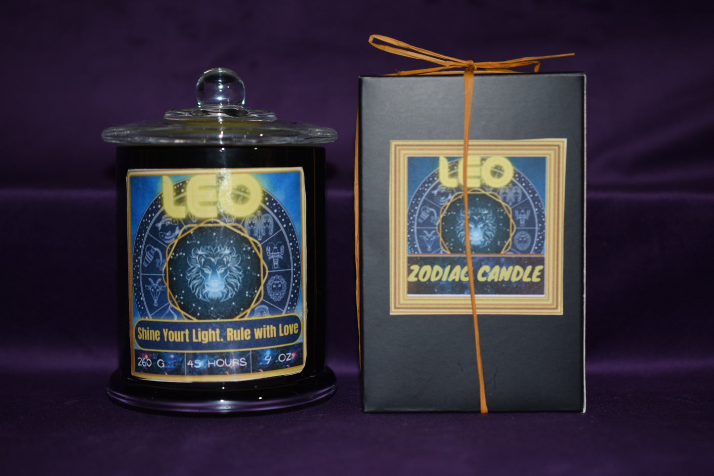♌ Leo Zodiac Candle – Gold Frankincense & Myrrh